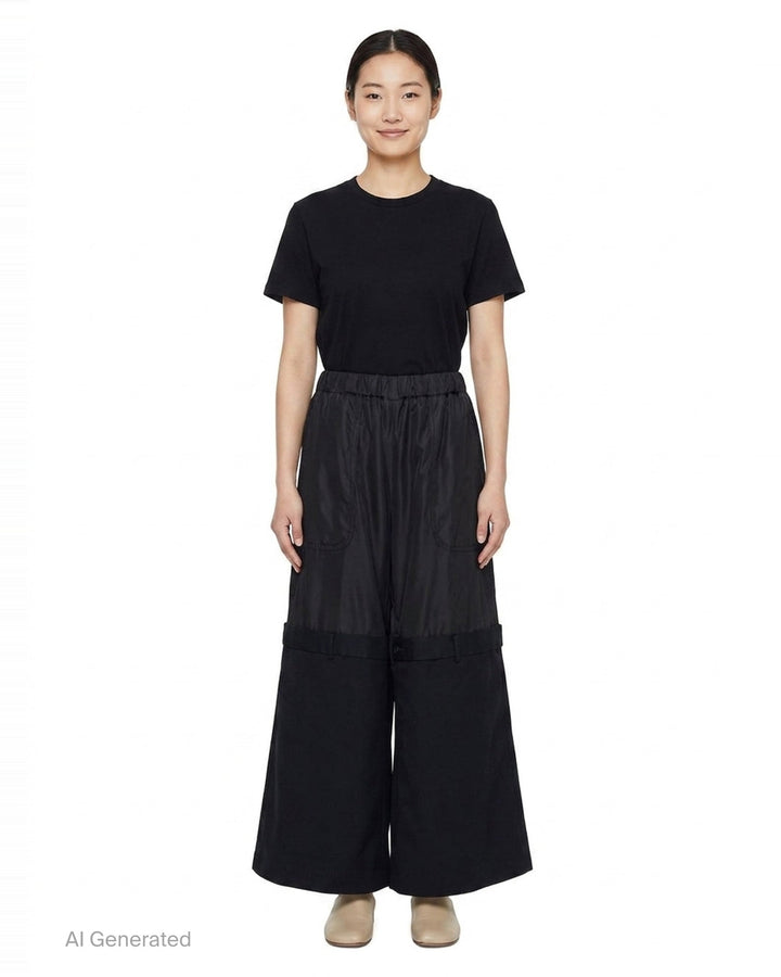 Drop Waist Wide-Leg Trousers | Noir Kei Ninomiya | Club21 - front