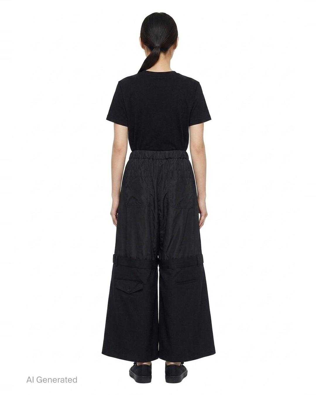 Drop Waist Wide-Leg Trousers | Noir Kei Ninomiya | Club21 - back