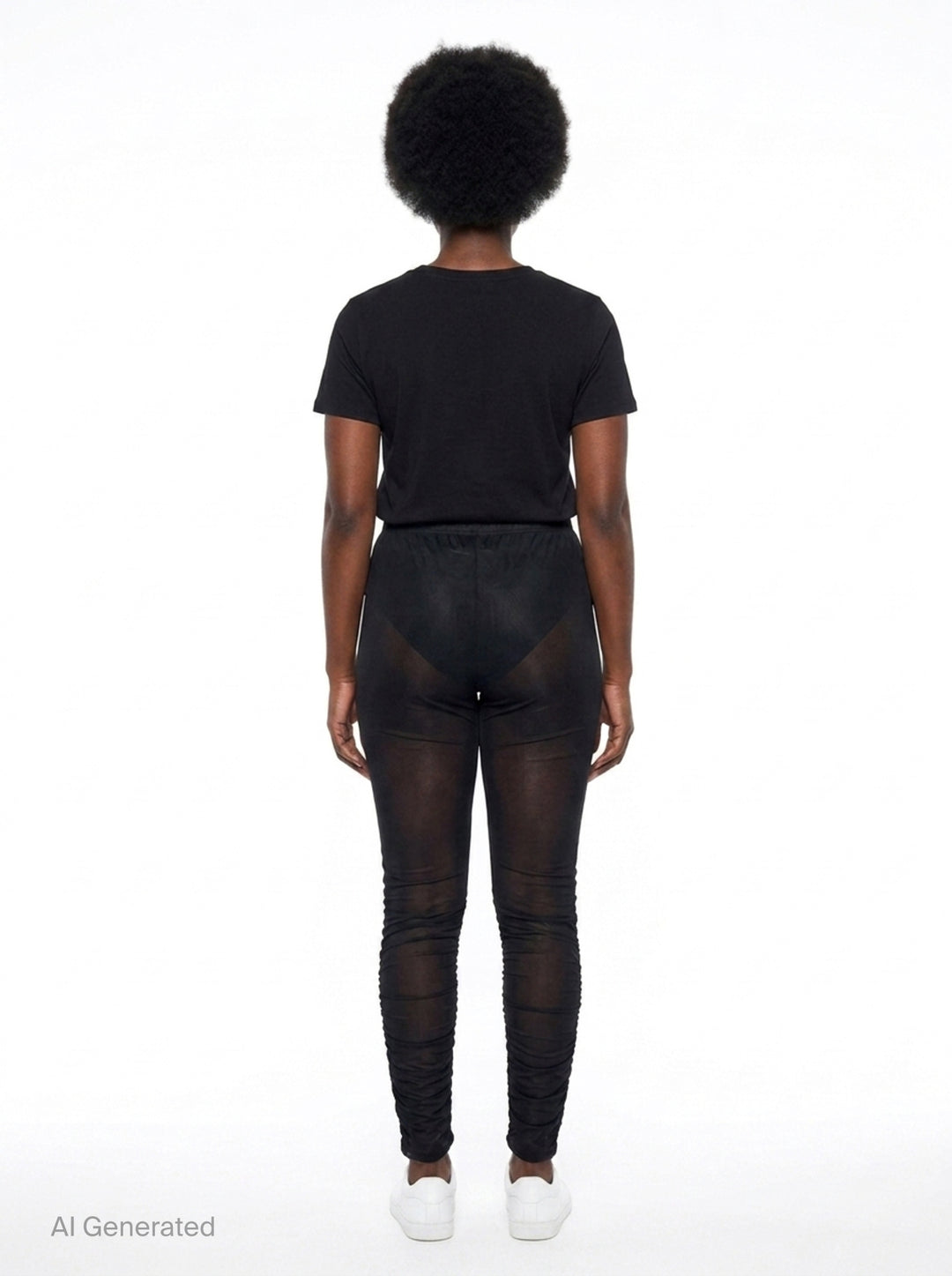 Slight Ruching Leggings | Noir Kei Ninomiya | Club21 - back