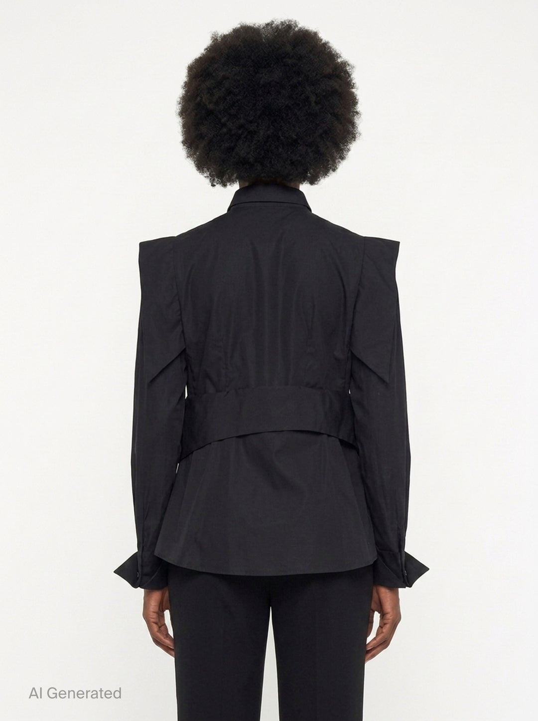 Structured Layered Blouse | Noir Kei Ninomiya | Club21 - back