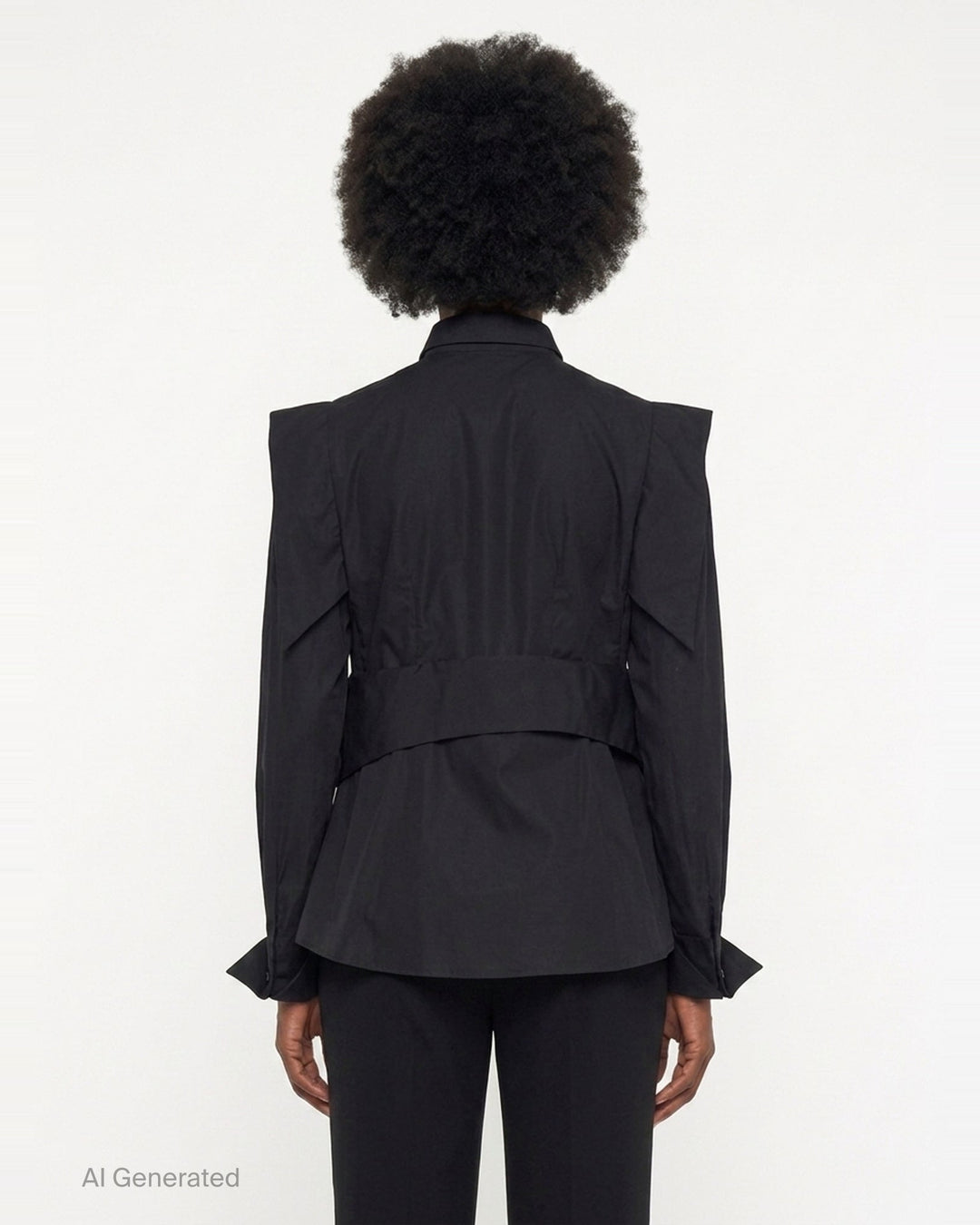 Structured Layered Blouse | Noir Kei Ninomiya | Club21 - back