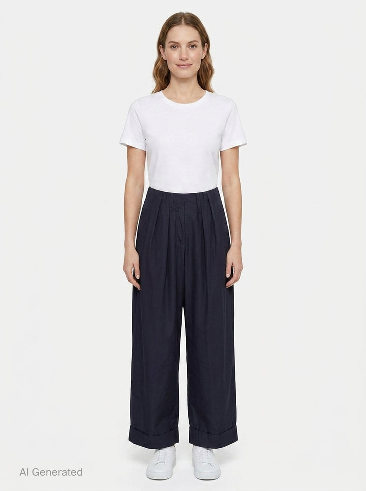 Fluid Full Gather Pants | Open YY | Club21 - front