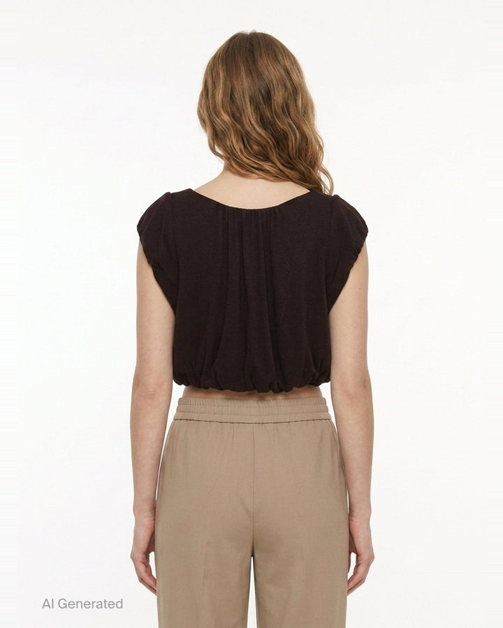 Shirred Jersey Vest | Open YY | Club21 - back