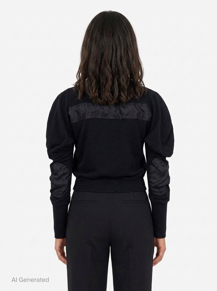 Slouchy Puff Panel Cardigan | Open YY | Club21 - back