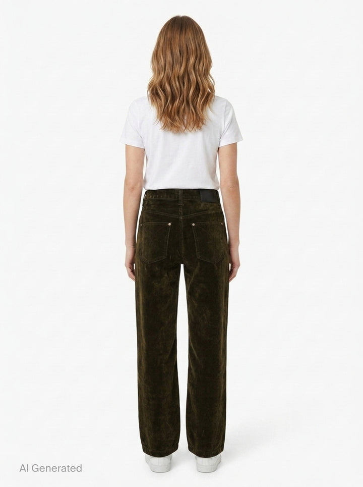 Velvet Curved Jeans | Open YY | Club21 - back