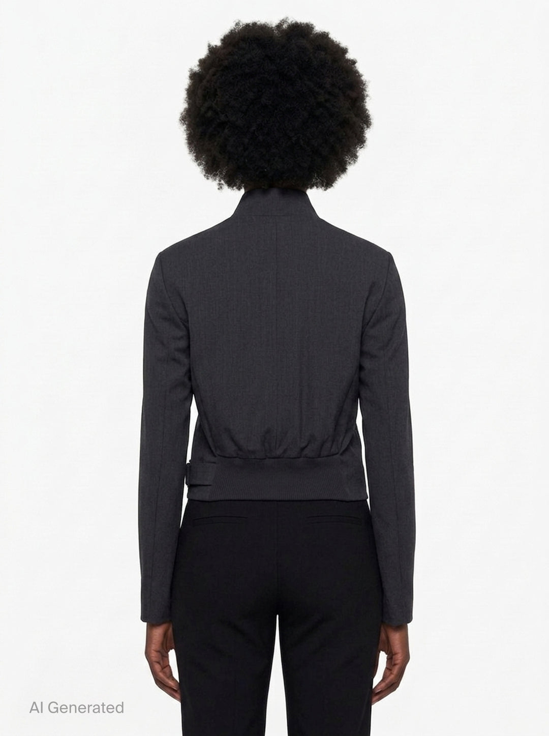 Wool Double-Breasted Blazer | Open YY | Club21 - back