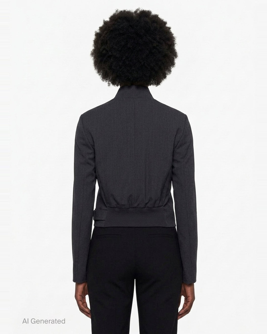 Wool Double-Breasted Blazer | Open YY | Club21 - back