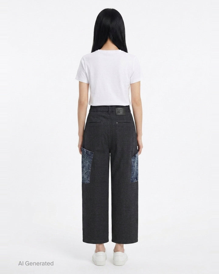 Denim Patch Brushed Jeans | Ordinary Couture Code | Club21 - back