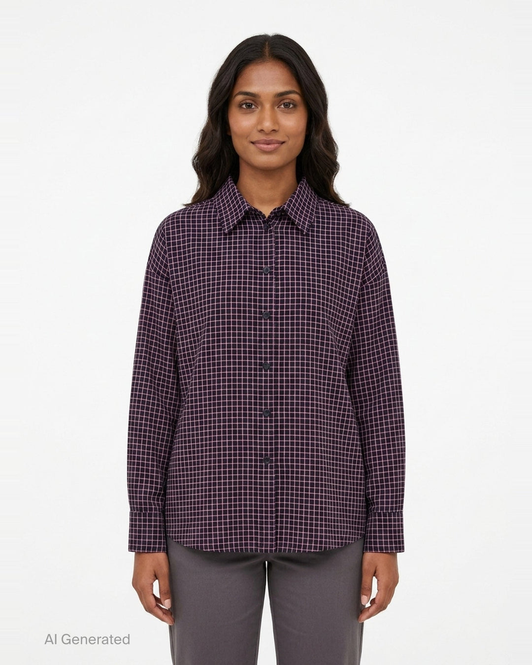 Overfit Checkered Shirt | Ordinary Couture Code | Club21 - front