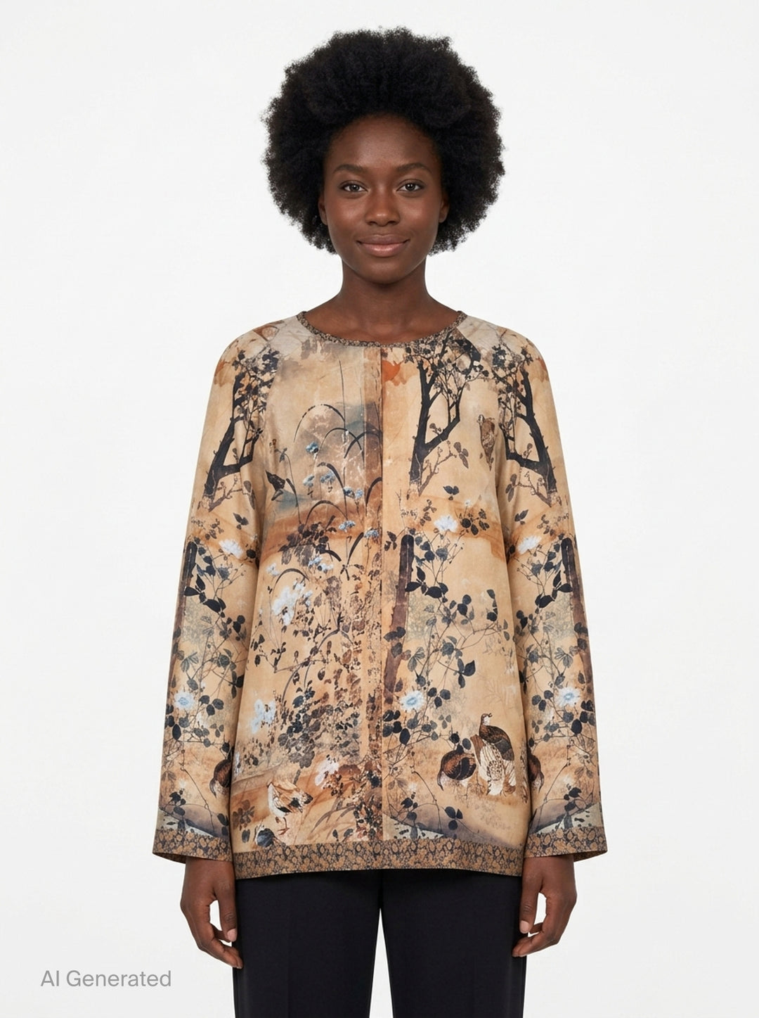 Floral Print Long Sleeve Shirt | Pierre-Louis Mascia | Club21 - front