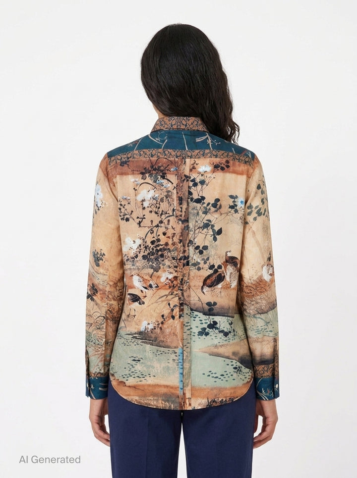 Floral Print Long Sleeve Shirt | Pierre-Louis Mascia | Club21 - back