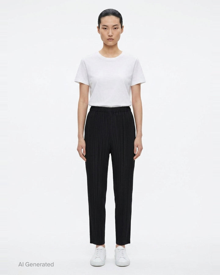 Basics Long Pleated Pants | Pleats Please Issey Miyake | Club21 - front
