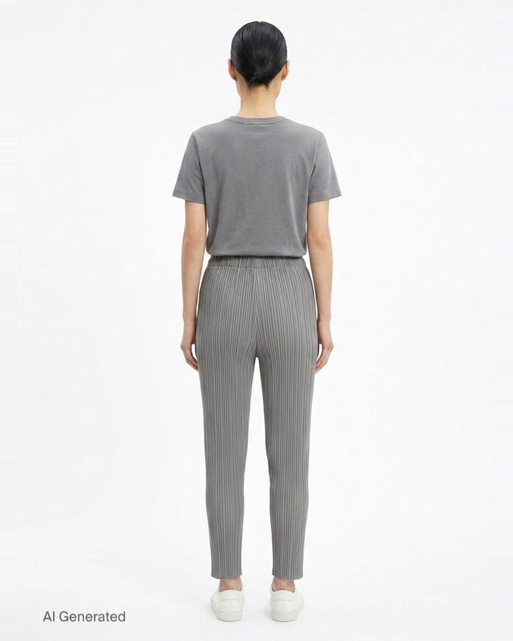 Basics Long Pleated Pants | Pleats Please Issey Miyake | Club21 - back