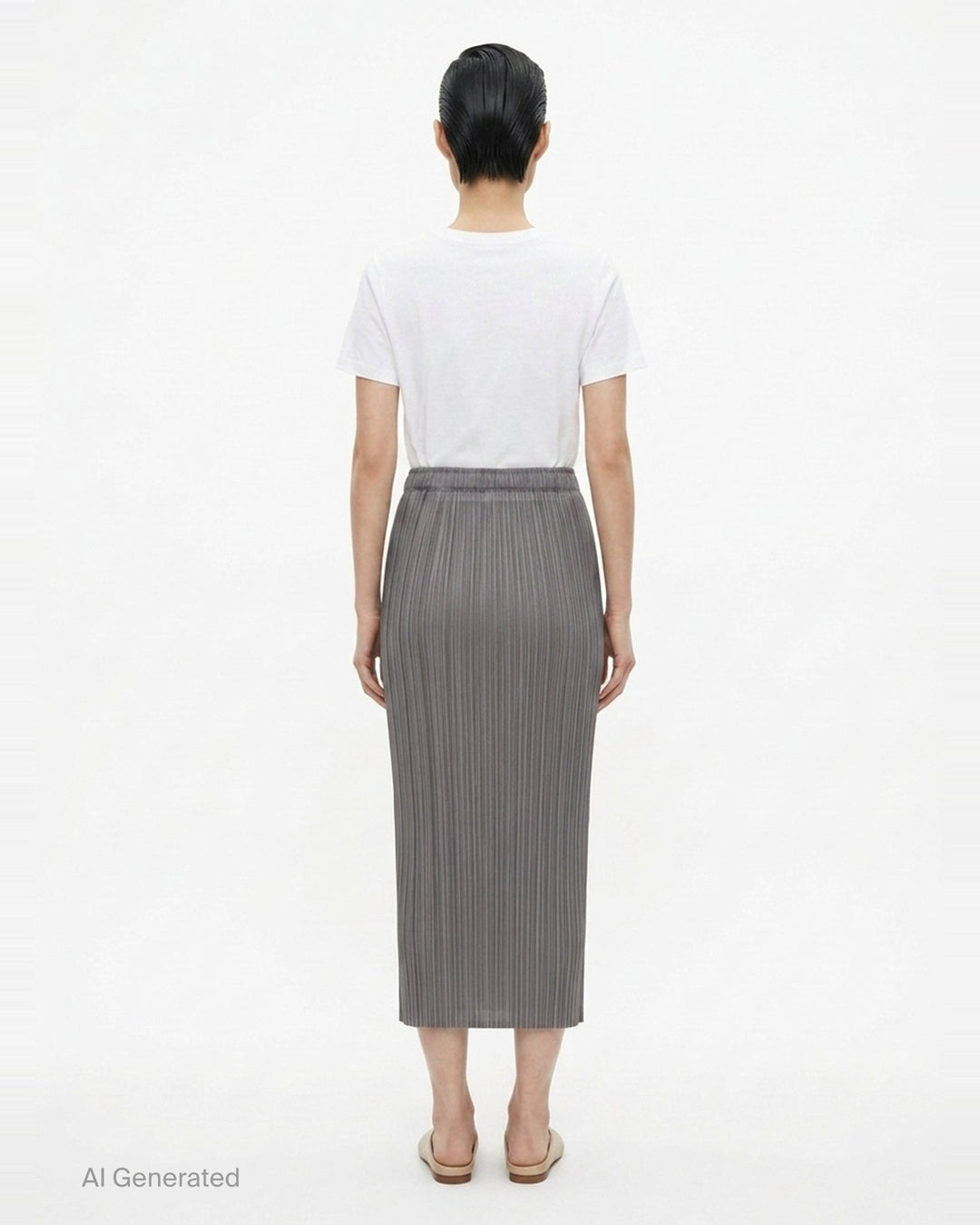 Basics Pleated Midi Skirt | Pleats Please Issey Miyake | Club21 - back
