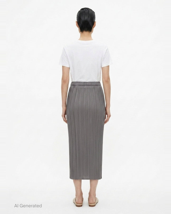 Basics Pleated Midi Skirt | Pleats Please Issey Miyake | Club21 - back