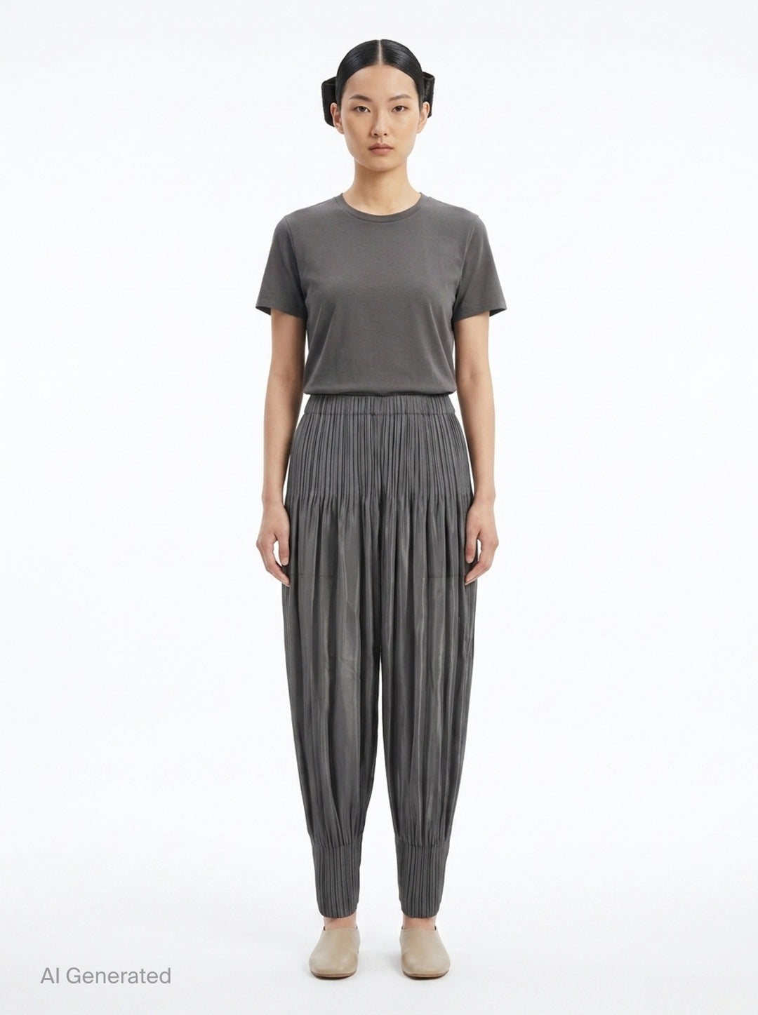 Fluffy Basics Pleated Pants | Pleats Please Issey Miyake | Club21 - front