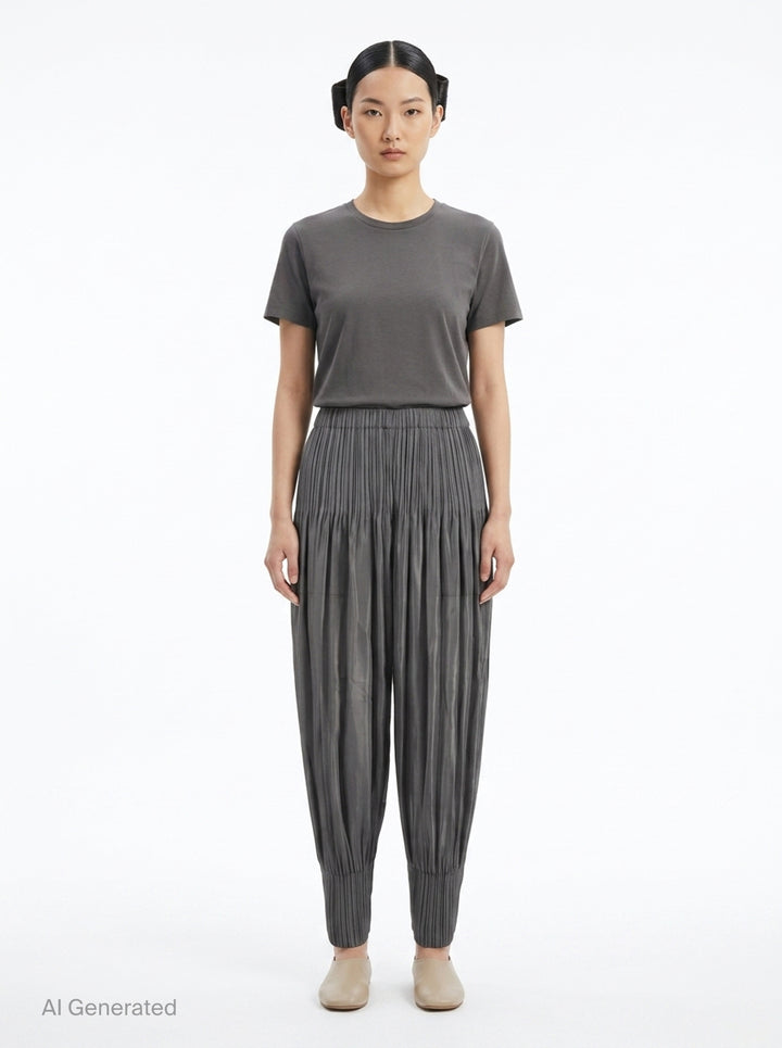 Fluffy Basics Pleated Pants | Pleats Please Issey Miyake | Club21 - front