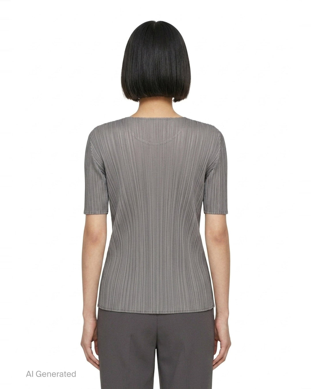 Short Sleeve Pleated Top | Pleats Please Issey Miyake | Club21 - back