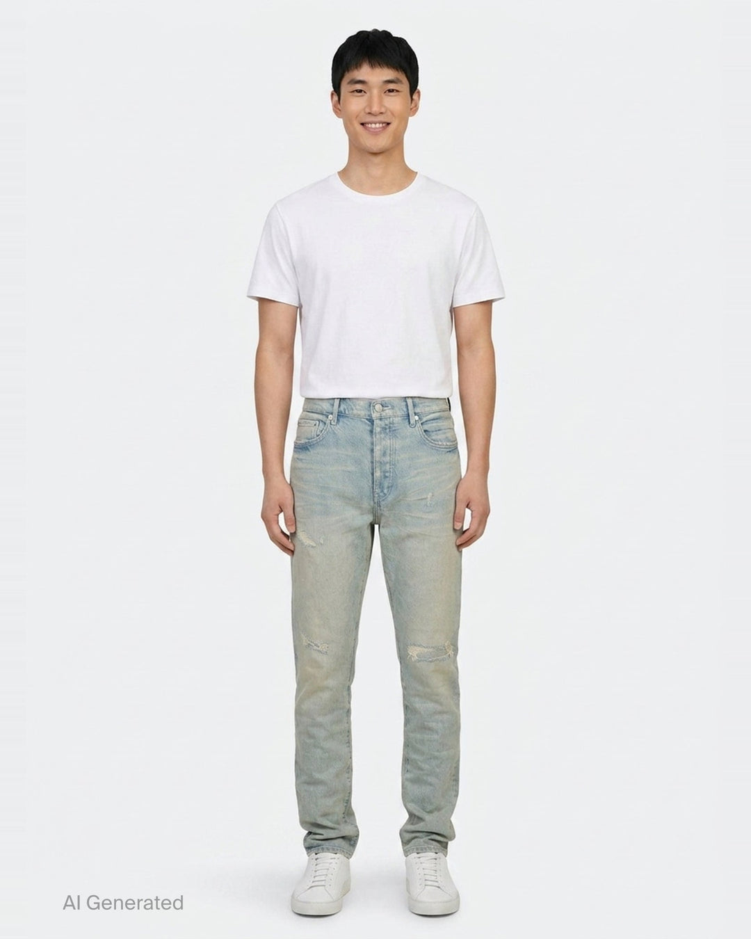 Heavy Destroy Jeans | Purple | Club21 - front