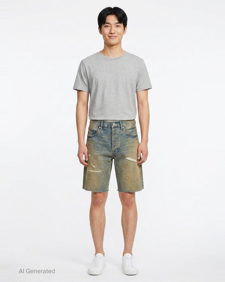 High Summer Destroy Shorts | Purple | Club21 - front