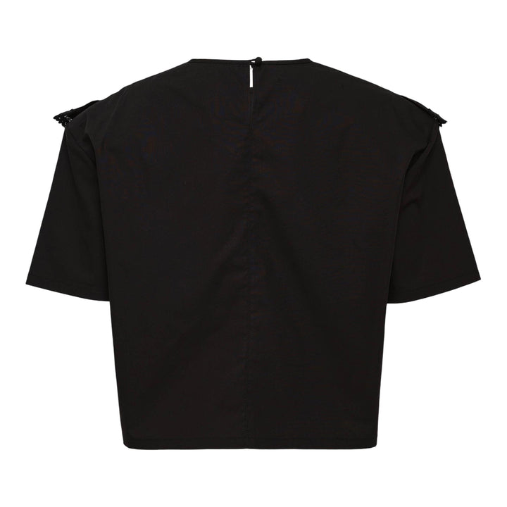 Club21 - pushBUTTON - Black Push Skull Smile Blouse - BLOUSES - Black