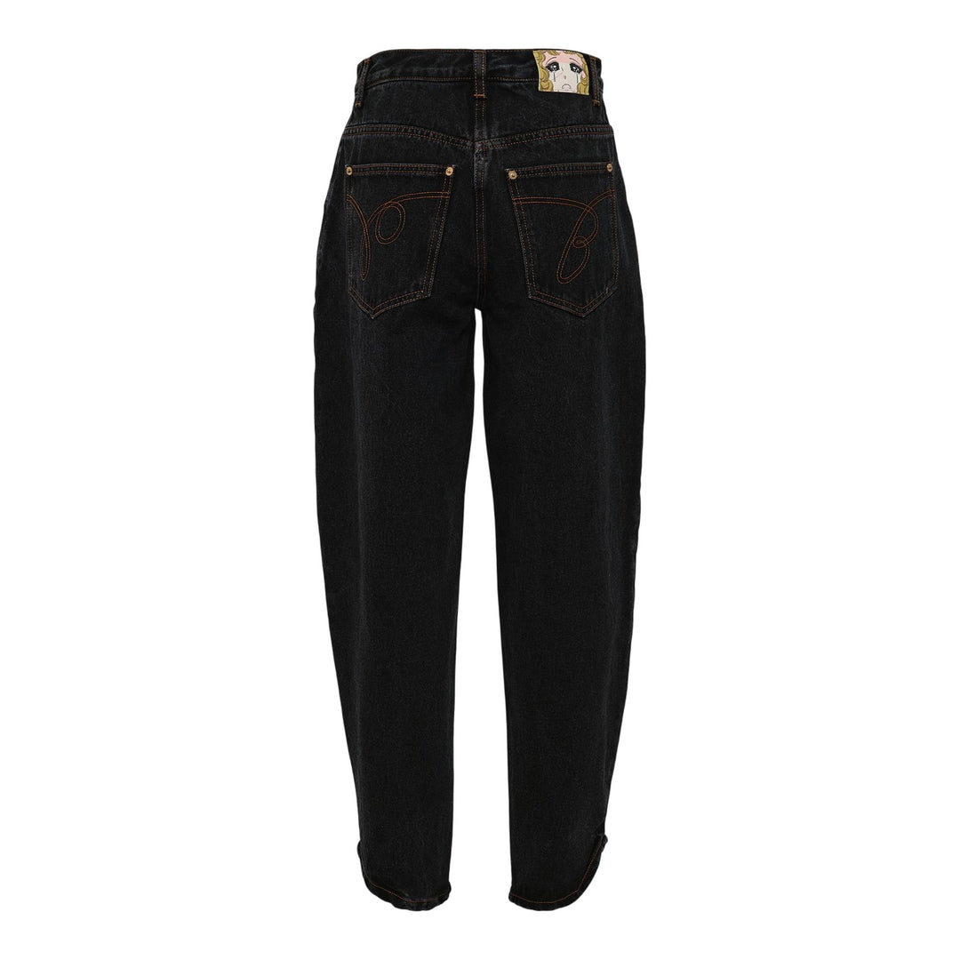 Club21 - pushBUTTON - Black Tapered Jeans - JEANS - Black