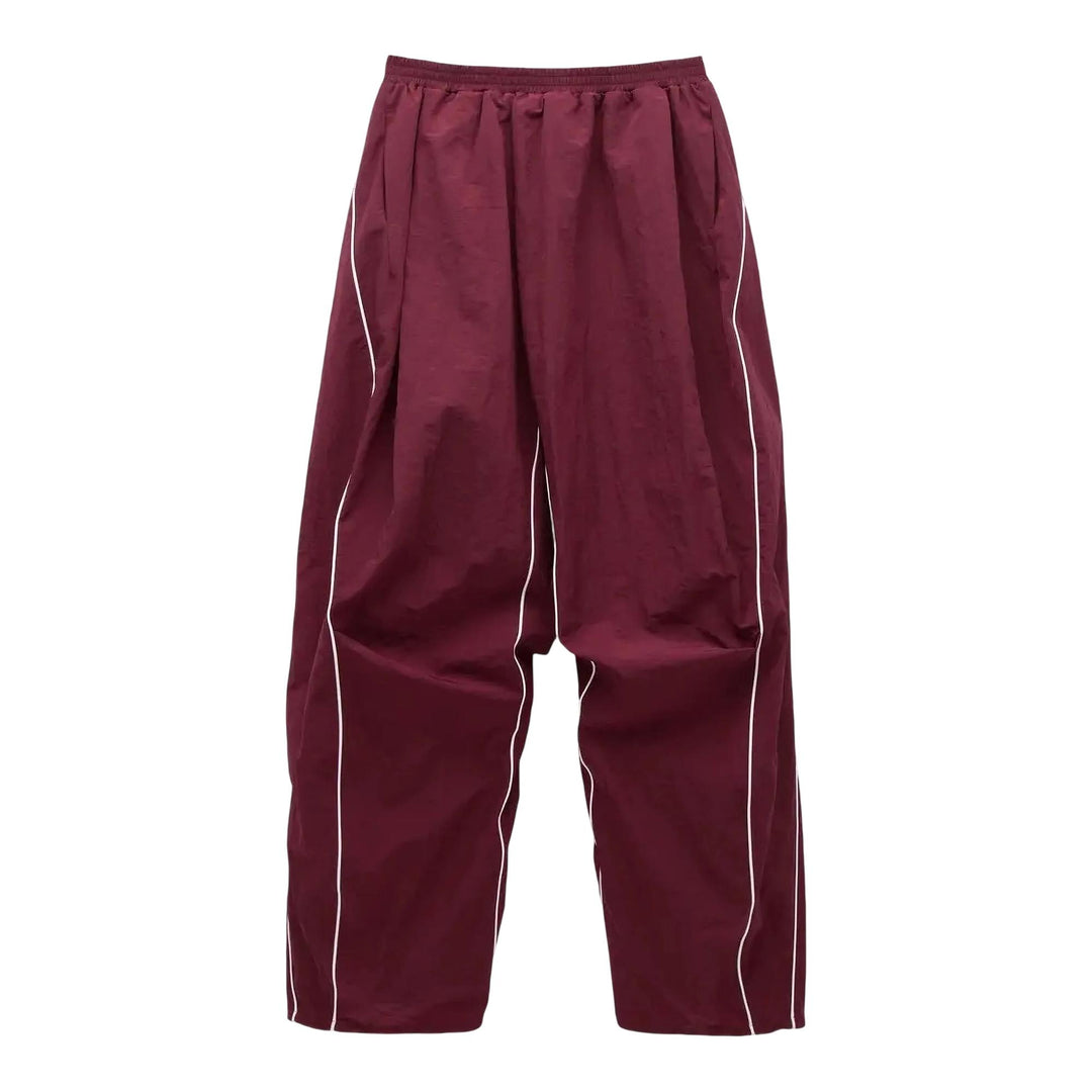Club21 - pushBUTTON - Red Piping Detail Tucked Pants - PANTS - Burgundy