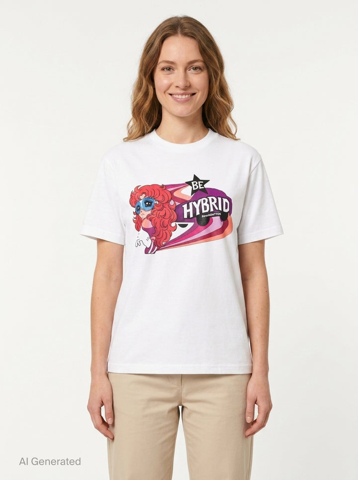 Be Hybrid Graphic Tee | pushBUTTON | Club21 - front