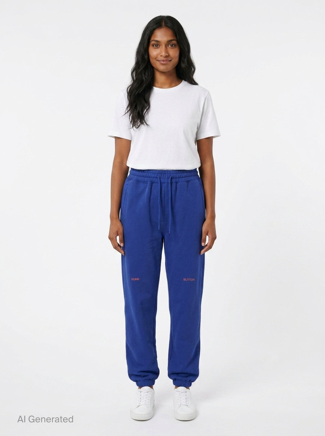Blue Logo Jogger Pants | pushBUTTON | Club21 - front