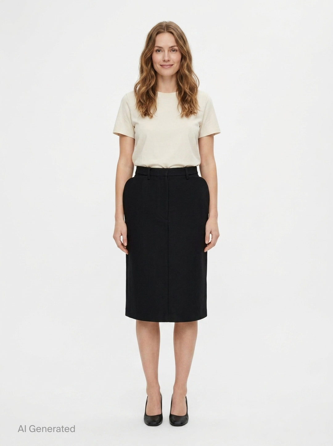 Structured Panel Skirt | pushBUTTON | Club21 - front