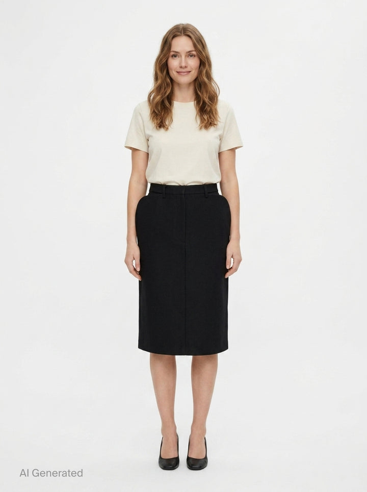 Structured Panel Skirt | pushBUTTON | Club21 - front