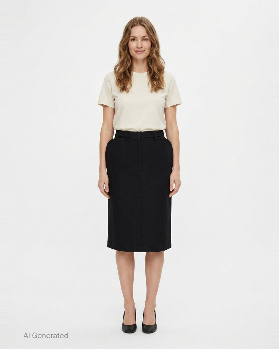 Structured Panel Skirt | pushBUTTON | Club21 - front