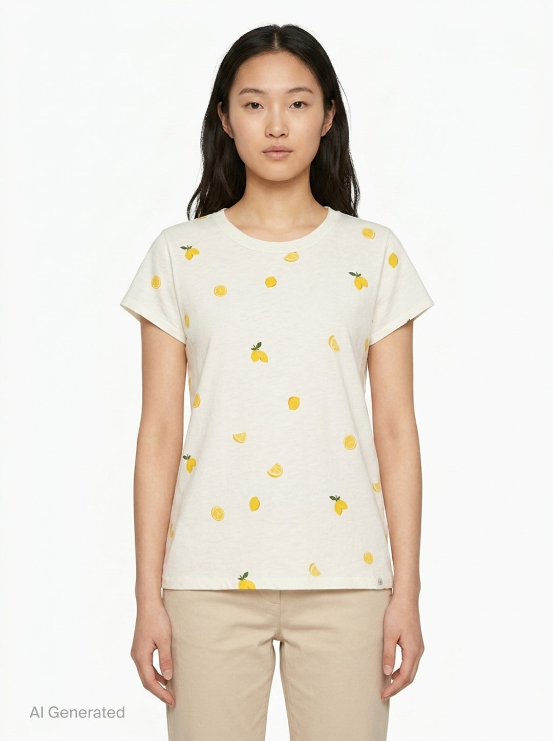 All Over Lemon Print Tee | rag & bone | Club21 - front