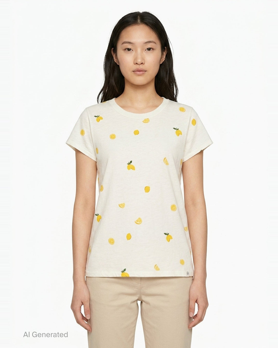 All Over Lemon Print Tee | rag & bone | Club21 - front
