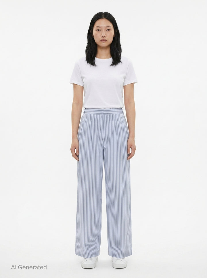 Chappell Stripe Poplin Pants | rag & bone | Club21 - front