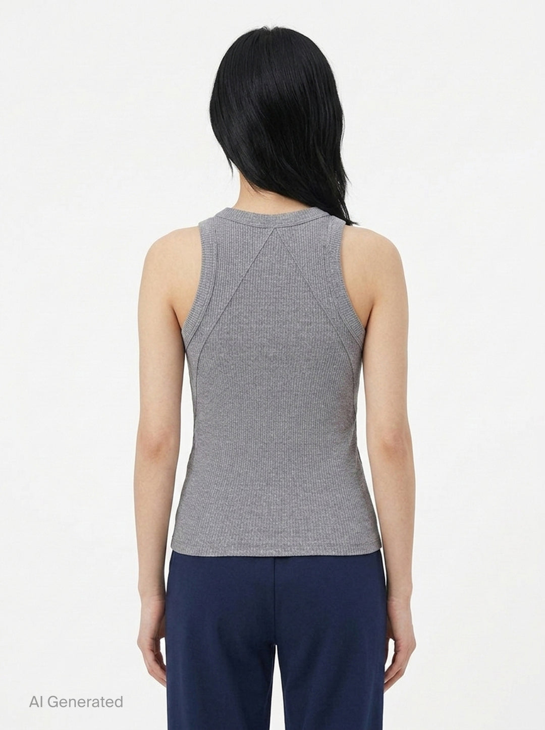 Essential Rib Heather Tank | rag & bone | Club21 - back