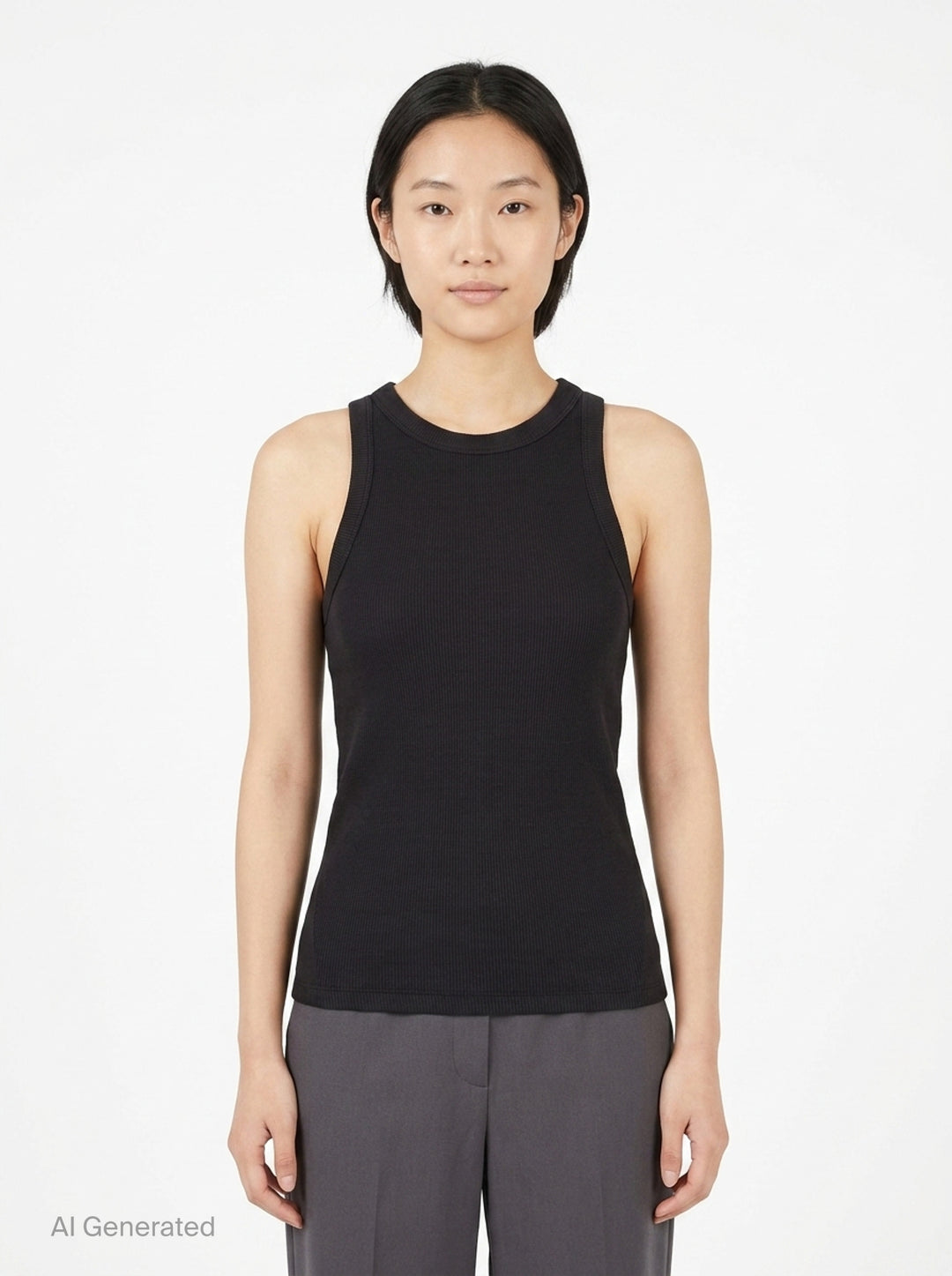 Essential Rib Muscle Tank | rag & bone | Club21 - front