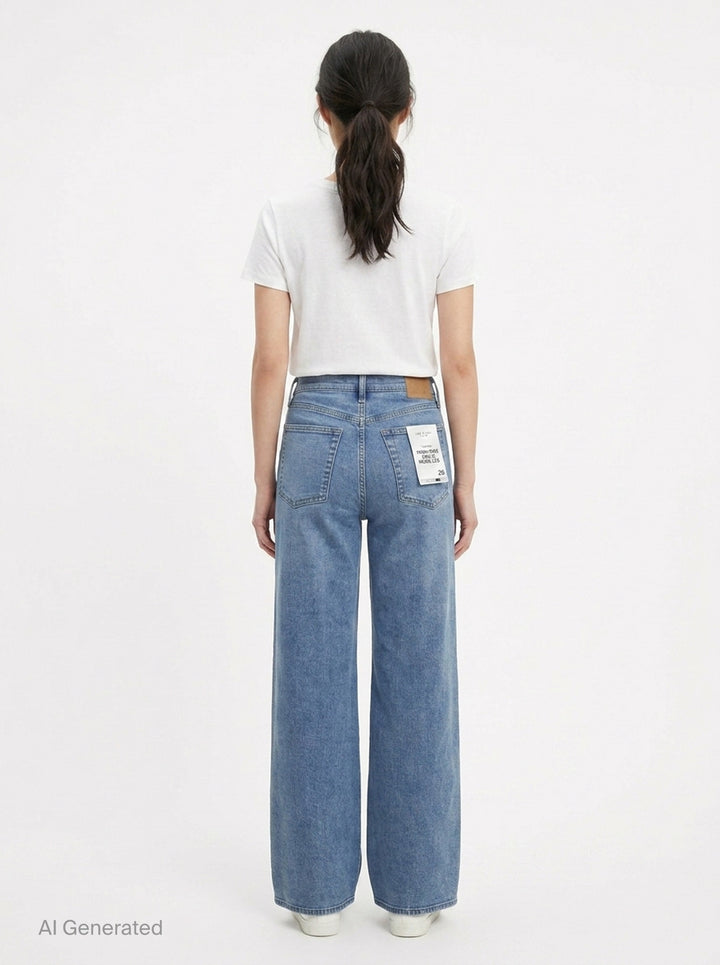 Flexi Andi Full Wide Jeans | rag & bone | Club21 - back