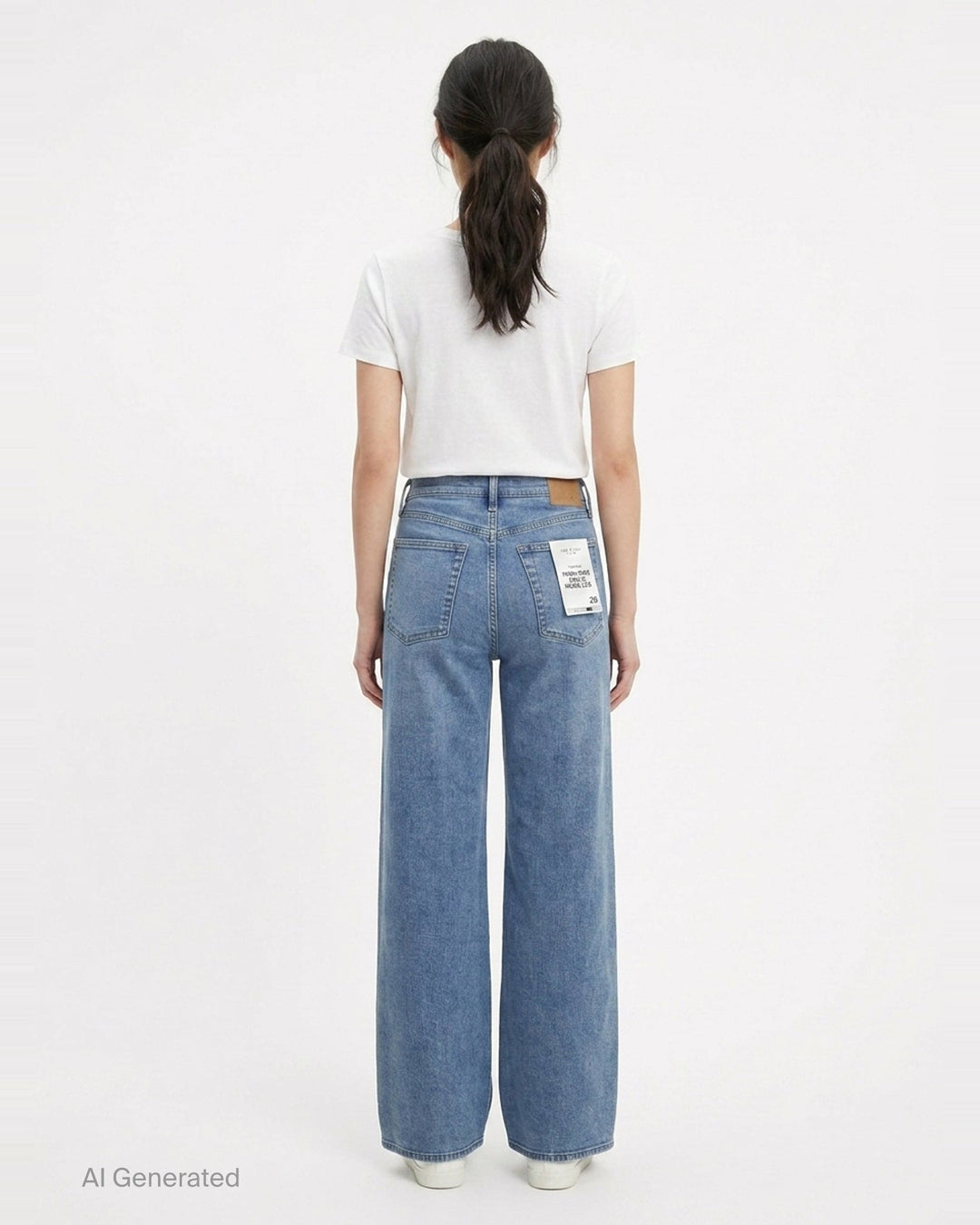 Flexi Andi Full Wide Jeans | rag & bone | Club21 - back