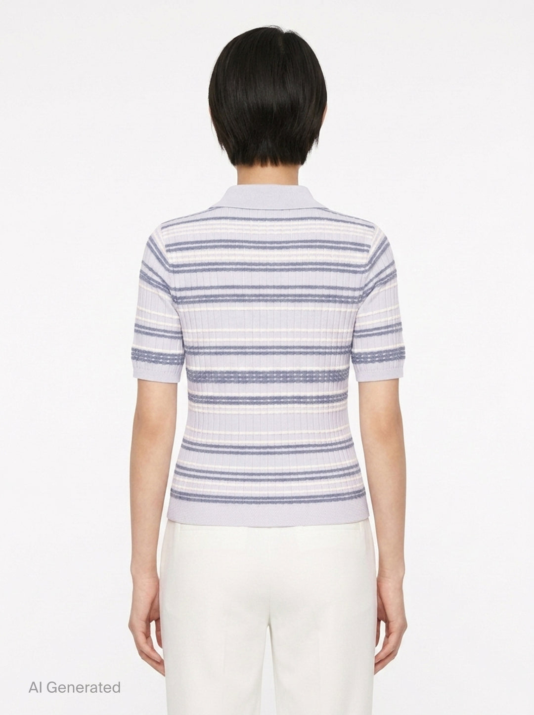 Karina Stripe Short Sleeve Cardigan | rag & bone | Club21 - back