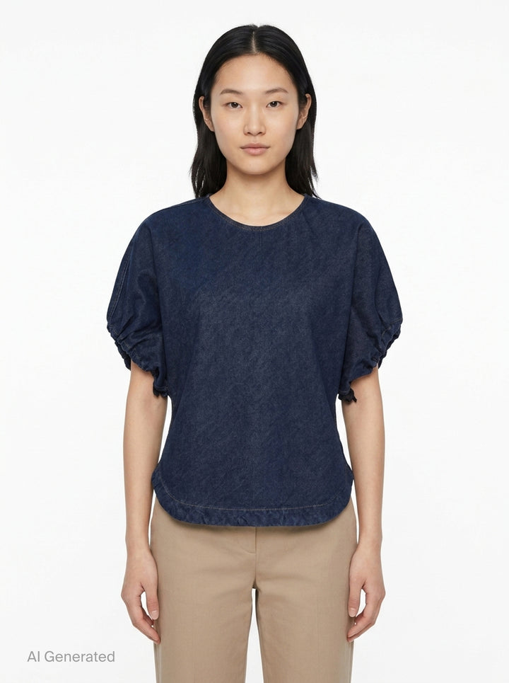 Laura Denim Top | rag & bone | Club21 - front