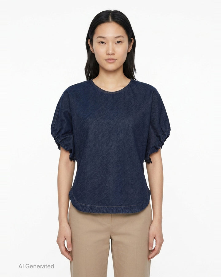 Laura Denim Top | rag & bone | Club21 - front