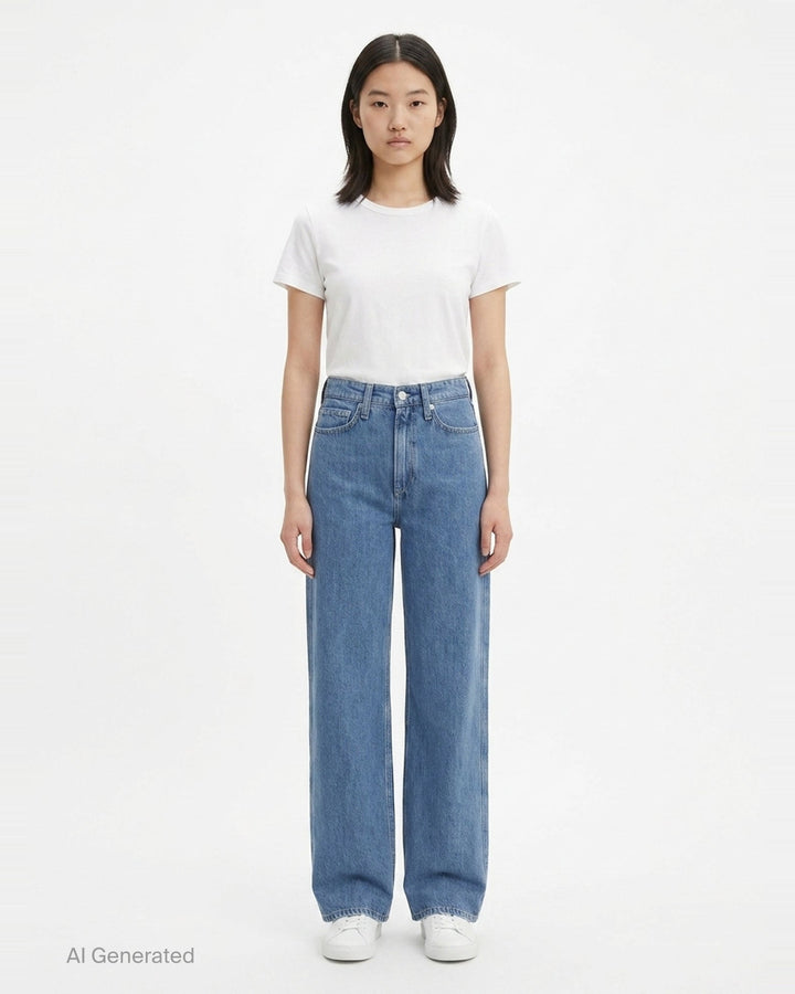 Logan Wide Leg Jeans | rag & bone | Club21 - front