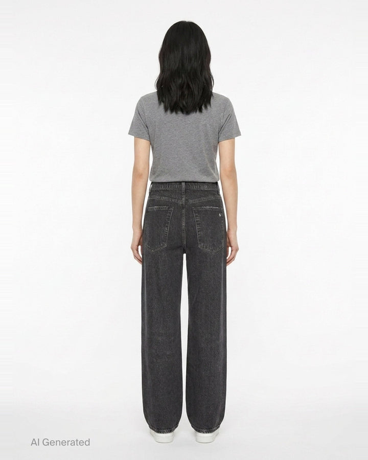Miramar Ankle Wide-Leg Jeans | rag & bone | Club21 - back