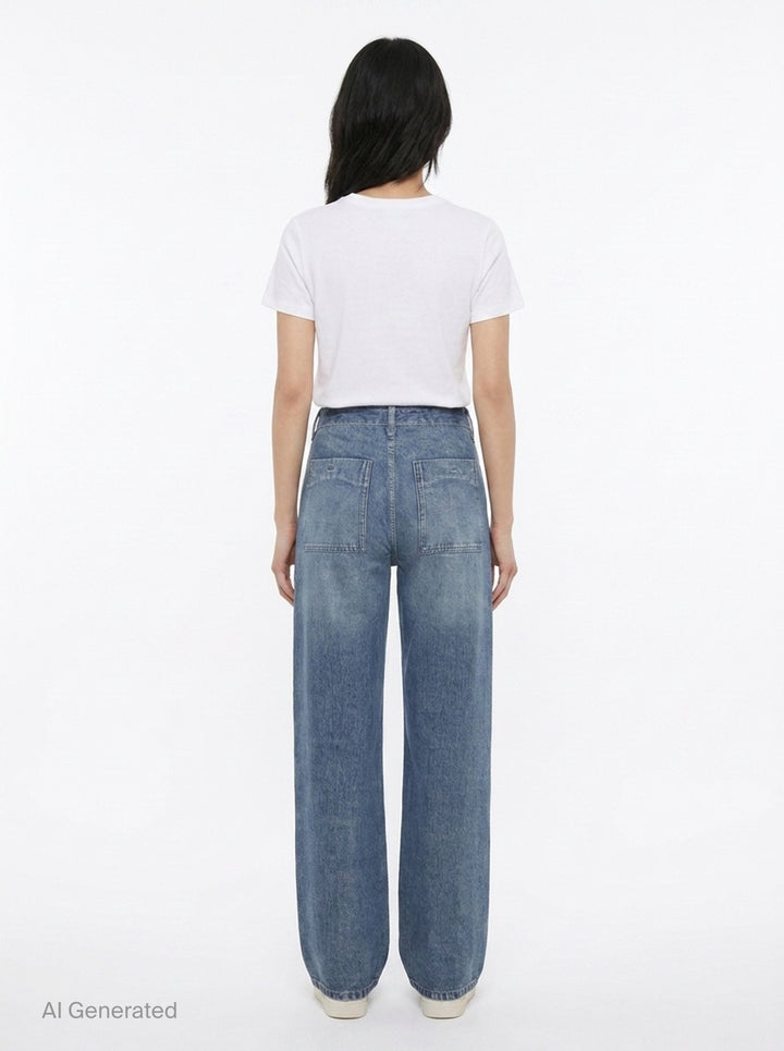 Miramar Carpenter Wide-Leg Jeans | rag & bone | Club21 - back