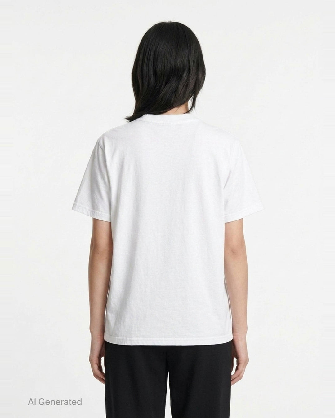 rag & bone Miramar Cotton Graphic Tee in white with varsity-script logo and tiger-stripe print detail on the chest - back