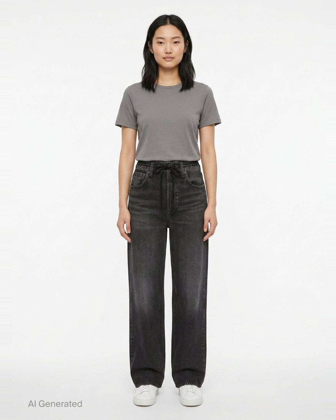 Miramar Drawcord Wide Leg Jeans | rag & bone | Club21 - front