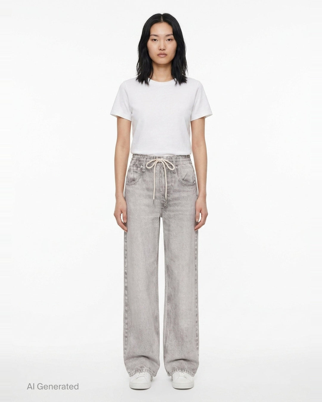 Miramar Drawcord Wide Leg Jeans | rag & bone | Club21 - front