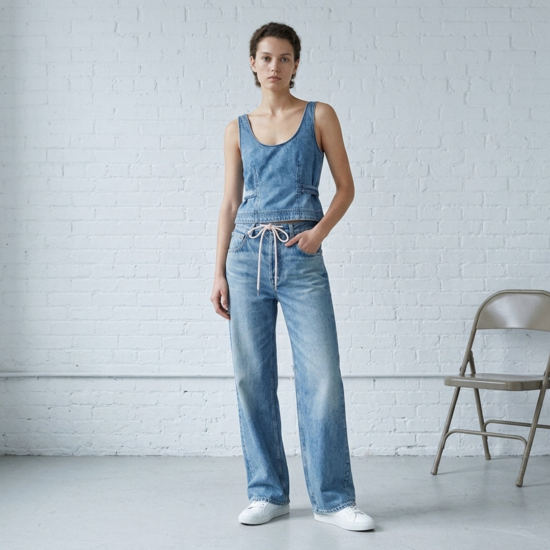 Miramar Drawcord Wide Leg Jeans | rag & bone | Club21 - lifestyle