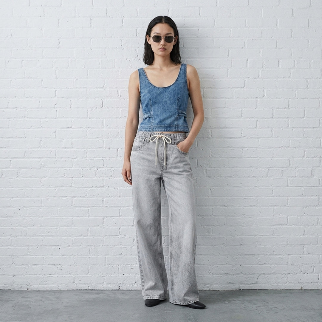 Miramar Drawcord Wide Leg Jeans | rag & bone | Club21 - lifestyle